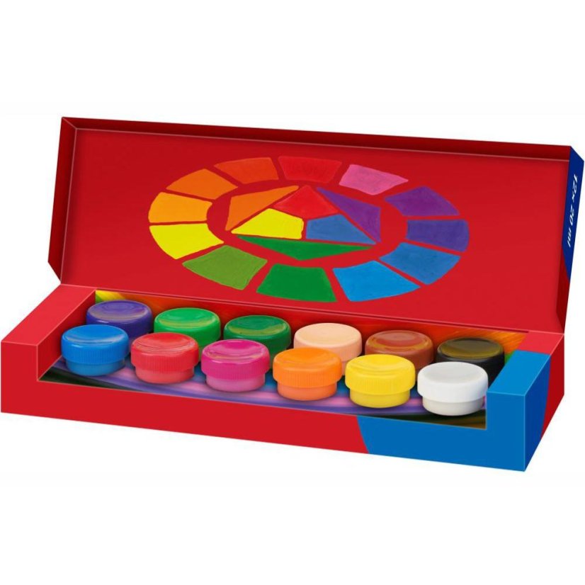 Temperové farby Faber-Castell  12 farieb po 20 ml