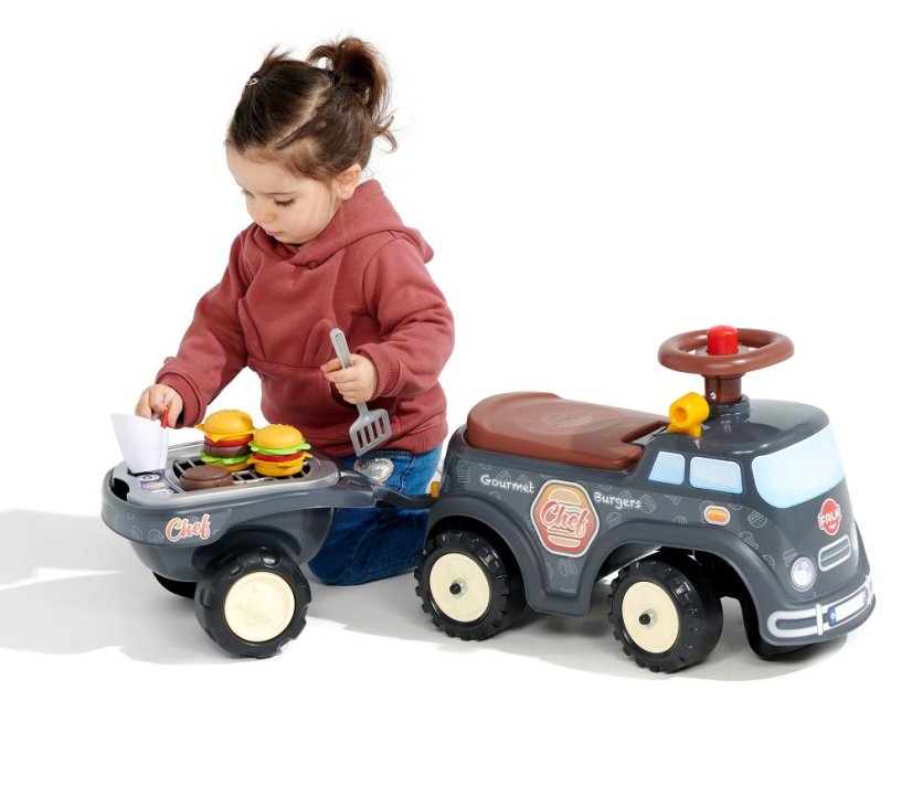 Dětské odrážedlo FALK Food Truck s přívěsem