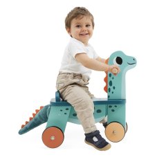 Drevené odrážadlo pre deti Portosaurus Dino Janod