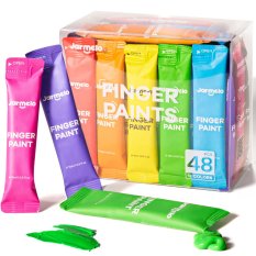 Prstové barvy na cesty 48 ks