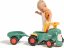 Odrážadlo Falk traktor baby Maurice zelený vintage s prívesom