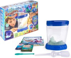 Vodní dráčci v akváriu s indikátorem teploty vody