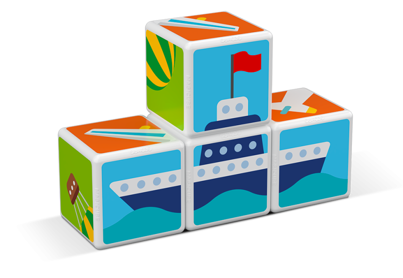 Magicube Transport - Magnetické kocky Doprava 4 diely