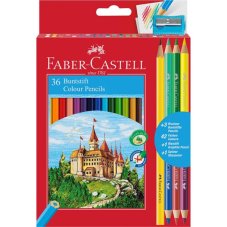 Pastelky Faber-Castell set 36 farieb + 3 dvojfarebné pastelky a struhadlo