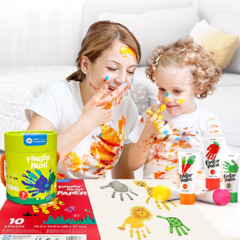 Prstové barvy 7 x 60 ml