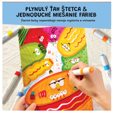 Omyvatelné fixy se dvěma hroty v boxu 12 ks