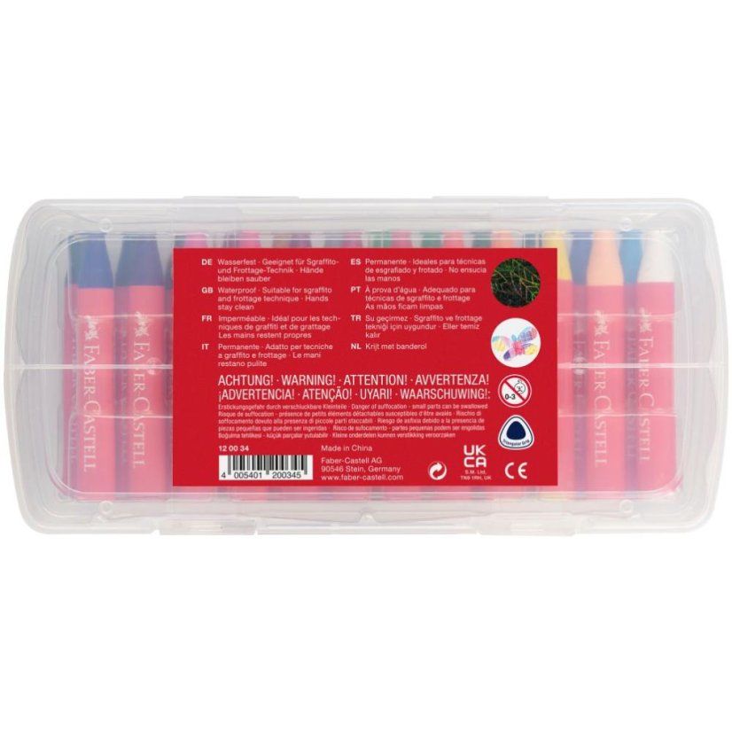 Voskovky Faber-Castell Jumbo – 24 farieb v plastovej krabičke