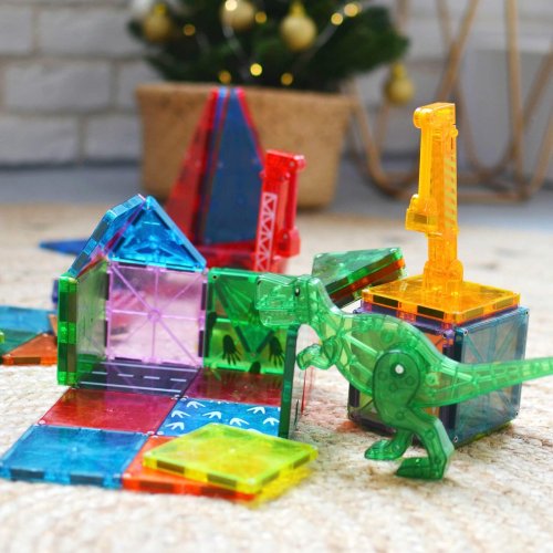 Magnetická stavebnica Magna Tiles Dino World XL 50 dielov