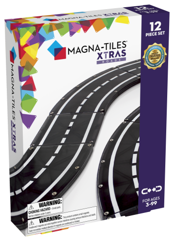 Magnetická stavebnice Magna Tiles Xtras Roads 12 dílů