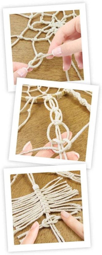 Kreativní sada pro děti Macramé Lapač snů - DELUXE