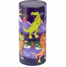 Fixy pro děti Connector  plechová dóza Dino - 20 farieb