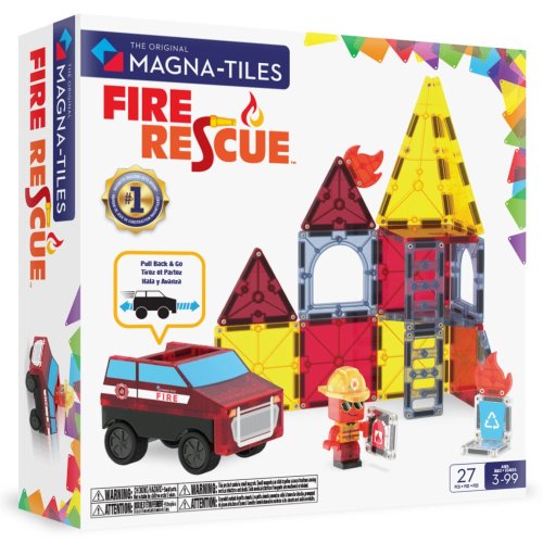 Magnetická stavebnice Magna Tiles Fire Rescue 27 dílů