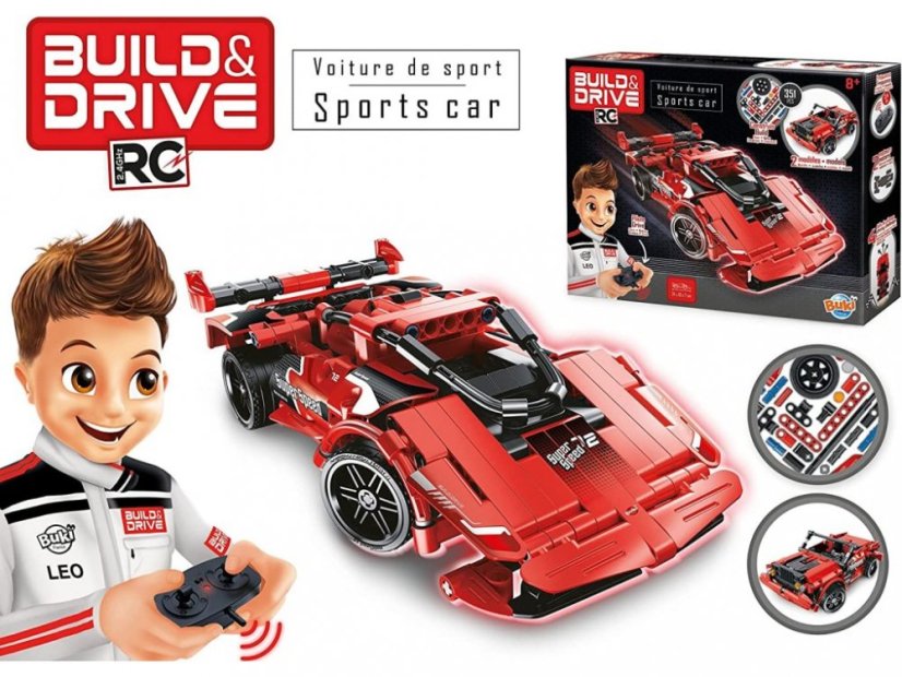 Stavebnice sportovní auto na dálkové ovládání Buki
