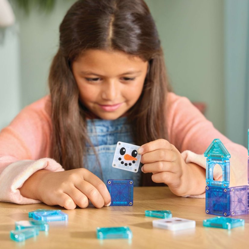 Magnetická stavebnica Magna Tiles Winter Wonderland Travel Set 26 dielov