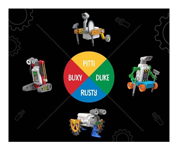 Robot na skateboarde Duke - minirobot pre deti Rebotz Robot na skateboarde Duke - minirobot pre deti Rebotz