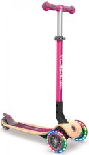 Kolobežka Globber Primo Foldable Wood Lights Pink