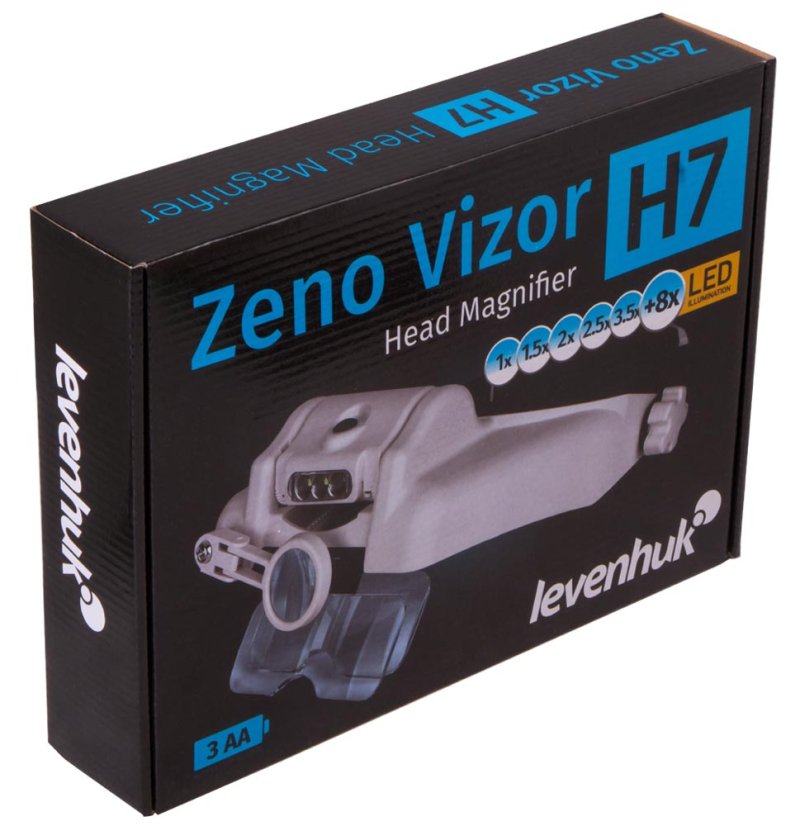 Náhlavná lupa Zeno Vizor H7 - balenie