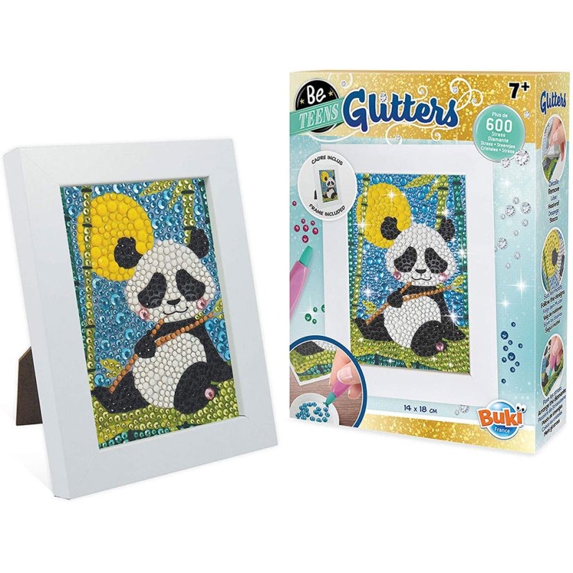 Obraz z trblietok - Panda