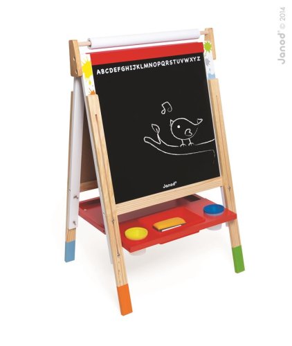 Magnetická tabuľa pre deti s nastaviteľnou výškou
