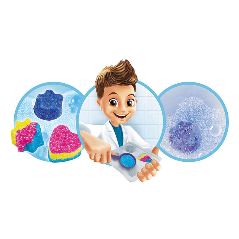Šumivé bomby do koupele pro děti - Vědecký set