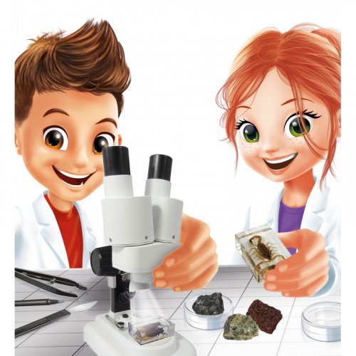 Binokulární mikroskop pro děti - 40 experimentů