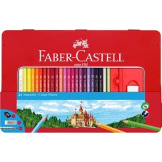 Pastelky Faber- Castell set 48 farieb v plechovej krabičke
