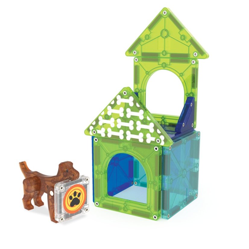 Magnetická stavebnica Magna Tiles Dog House 13 dielov