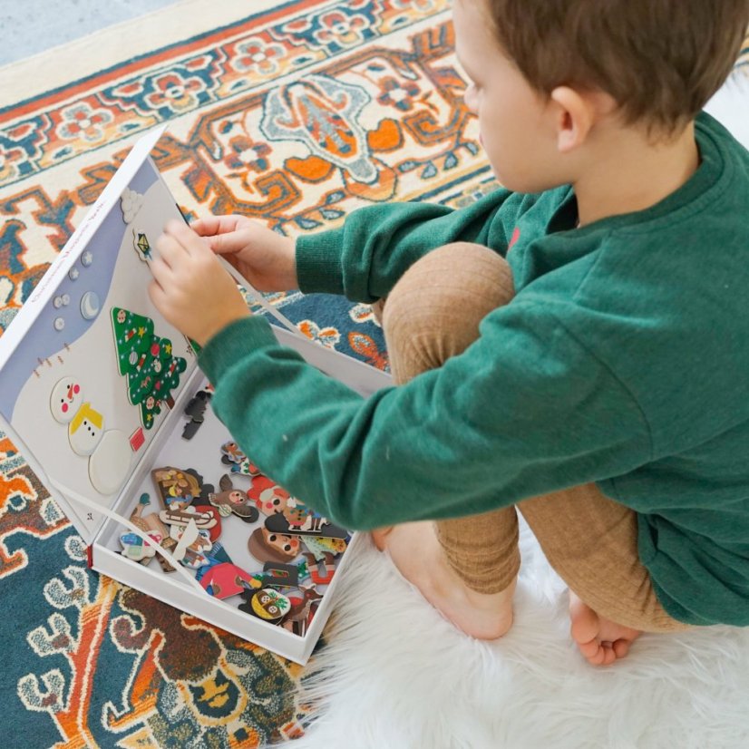 Magnetická kniha Vánoce – Christmas Magnetic Book