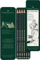 Grafitové ceruzky Faber - Castell 9000 – súprava 6 ceruziek