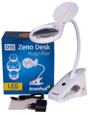 Stolová lupa s klipom a led osvetlením Levenhuk lupa Zeno Desk D15