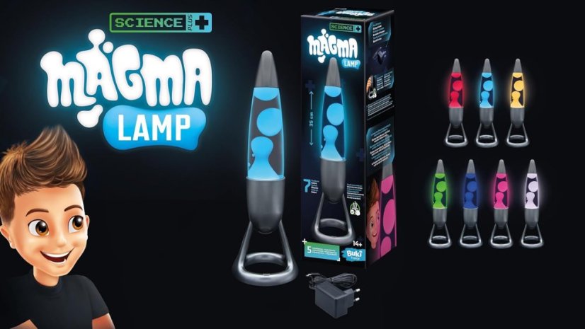 Magma lampa s automatickou změnou barev