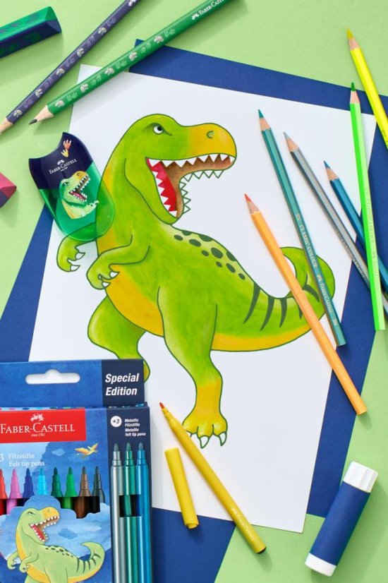 Pastelky Dino  Colour Classic  18 barev +6 Neon a Metallic