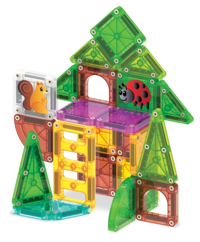 Magnetická stavebnica microMAGS Treehouse Travel Set 24 dielov