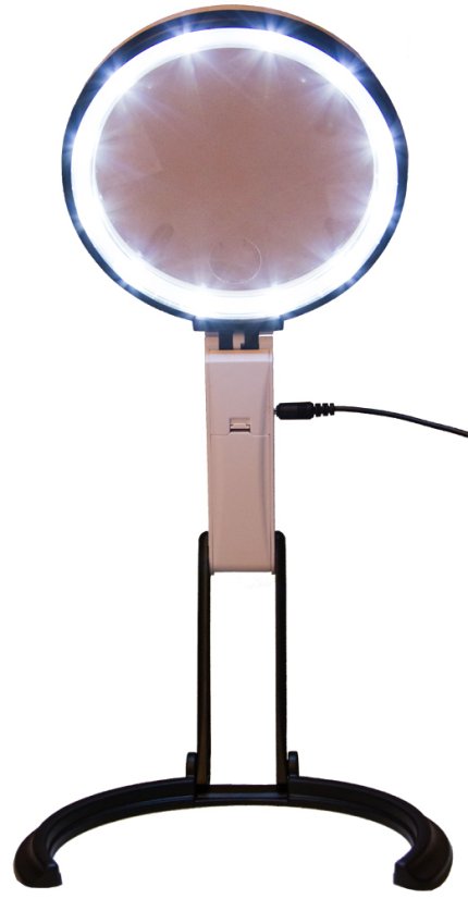 Skladacia stolová lupa s LED osvetlením Zeno Desk D13