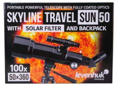 Teleskop pre začiatočníkov Levenhuk Skyline Travel Sun 50