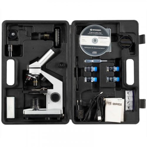 Mikroskop Bresser Junior 40-1024x USB s Kufríkom - obsah balenia