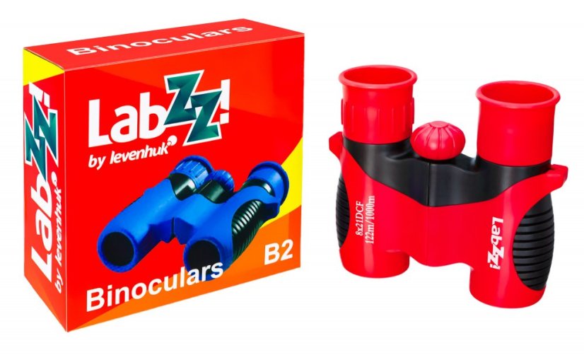 Dětský dalekohled Levenhuk LabZZ B2 Red Berry