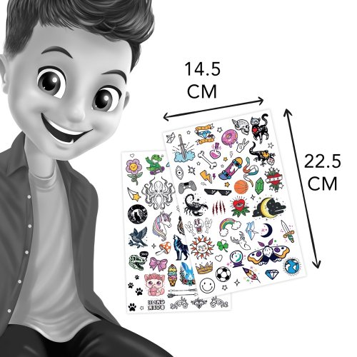 Dětské dočasné tetování - fosforeskující