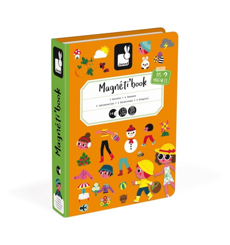 Janod Magnetibook Roční období - Magnetická kniha pro děti