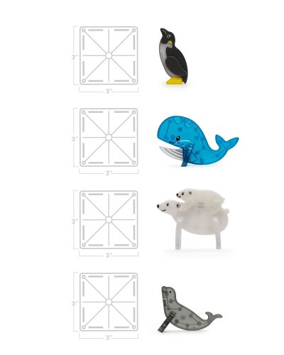 Magnetická stavebnice Magna Tiles Arctic Animals 25 dílů