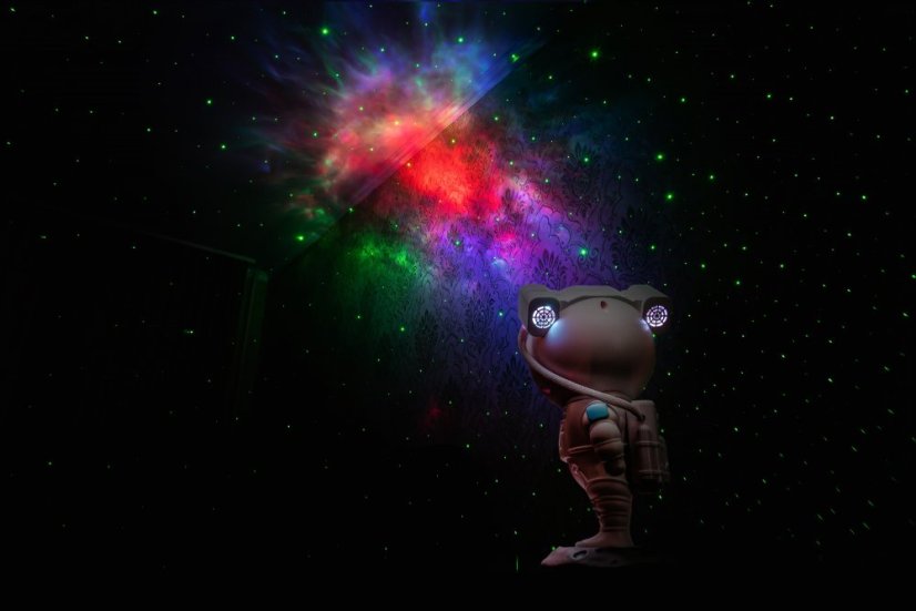 Planetárium projekcia na stenu