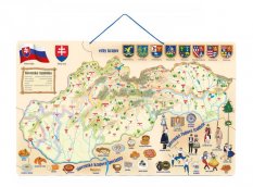 Magneticka mapa Slovenska pre deti - podkladova mapa