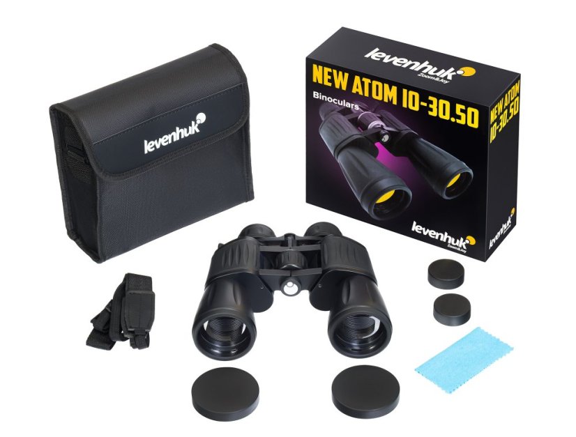 Binokulární dalekohled Levenhuk New Atom 10–30x50