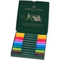 Akvarelové fixy Faber-Castell A. Dürer – sada 10 barev