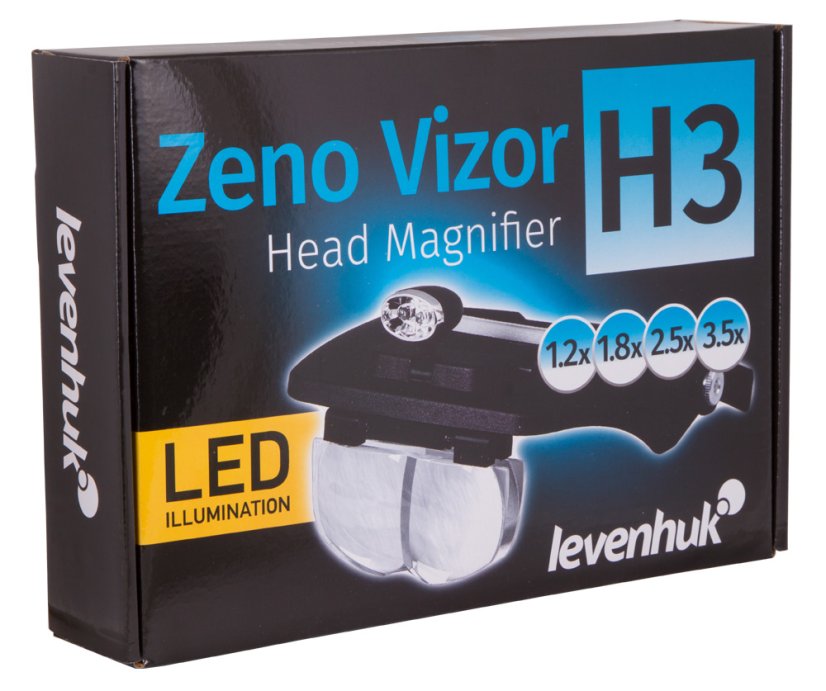 Náhlavná lupa Zeno Vizor H3 - balenie