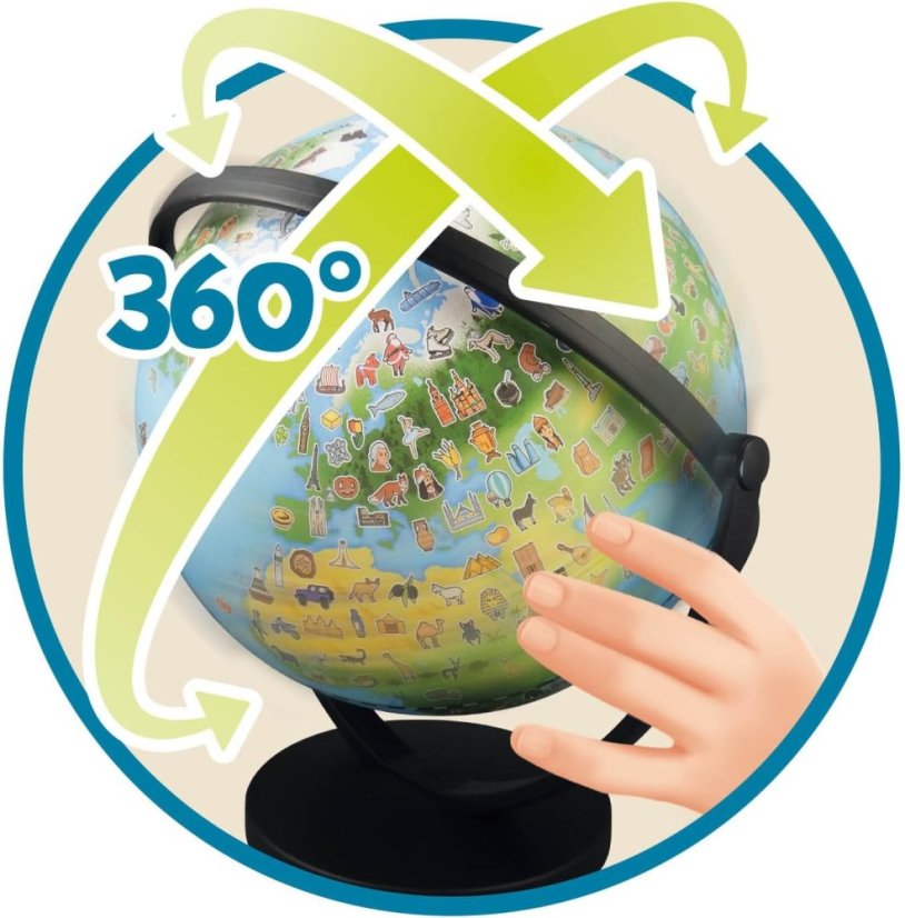 Interaktivní glóbus Junior Globe - hra pro předškoláky