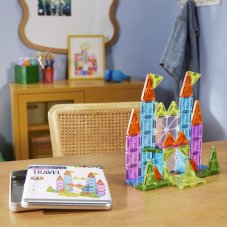 Magnetická stavebnice Magna Tiles Travel Set Deluxe 55 dílů