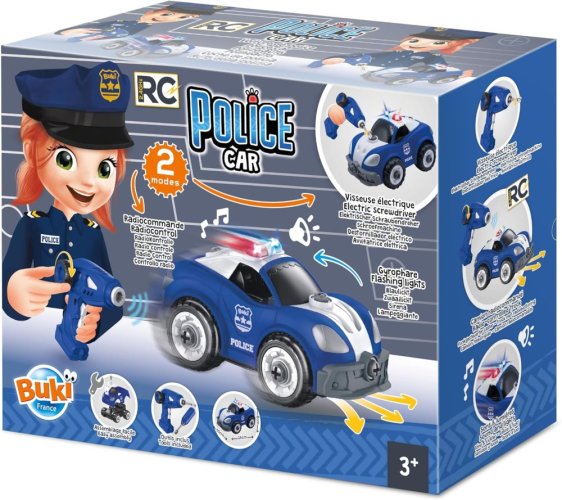Stavebnice - Policejní auto na dálkové ovládání