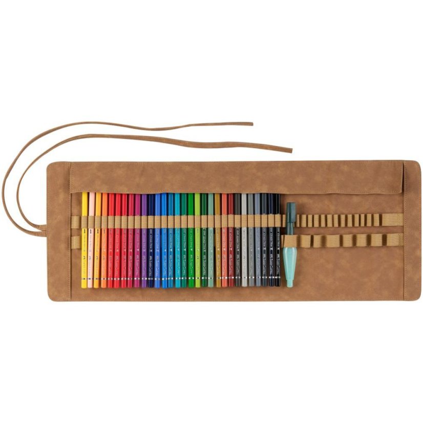 Akvarelové pastelky Faber-Castell A. Dürer – sada 30 ks v koženej rolke