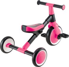 Globber dětské odrážedlo tříkolové - Learning Trike 2v1 - Fuchsia Pink